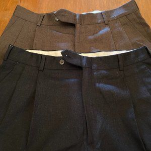 Set of 2 Mens' Wool Nautica Pants in Brown and Black 34/30